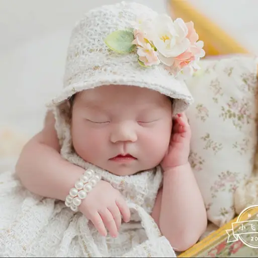 Baby Girl Chanel Inspired Dress Set - With Pearls & Handbag - Image 5